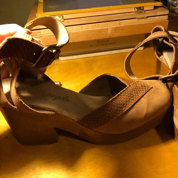 SOLD Free People Walk This Way Clogs Mary Jane - Picture 3 of 5